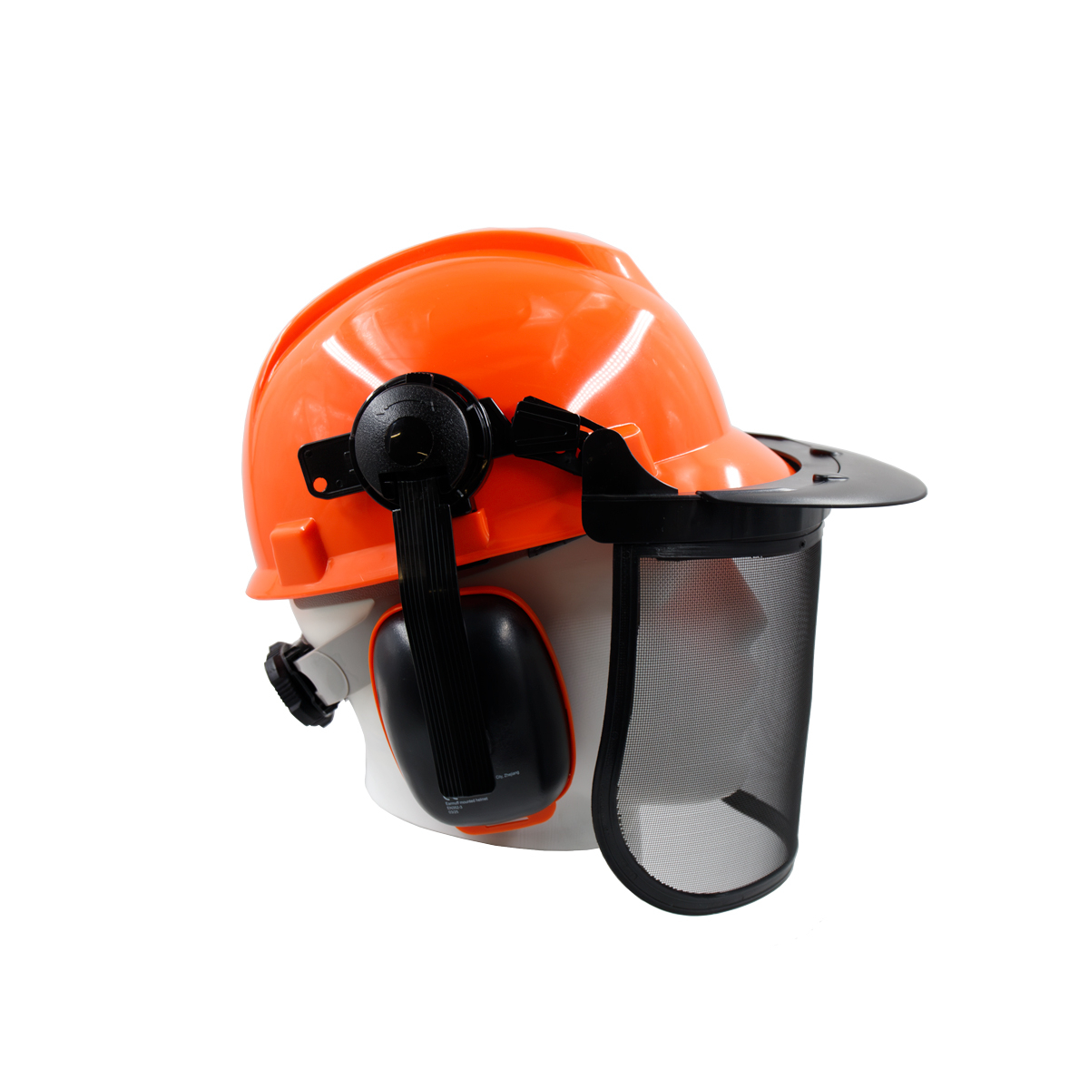 SGS Protective Helmet for Landscapers with Ear Defenders and Face Shield